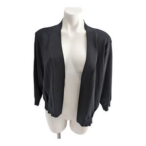 Grace Karin Plus Size 2X Cardigans 3/4 Sleeve Open Front Cropped Cardigan